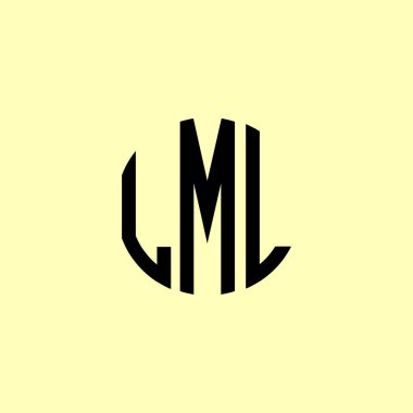 Yaratıcı Yuvarlak Harfler LML logosu. Bu başlangıç için hangi şirket veya markanın adı uygun olacaktır.