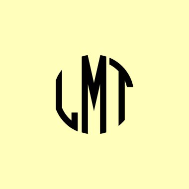 Yaratıcı Yuvarlak Harfler LMT logosu. Bu başlangıç için hangi şirket veya markanın adı uygun olacaktır.