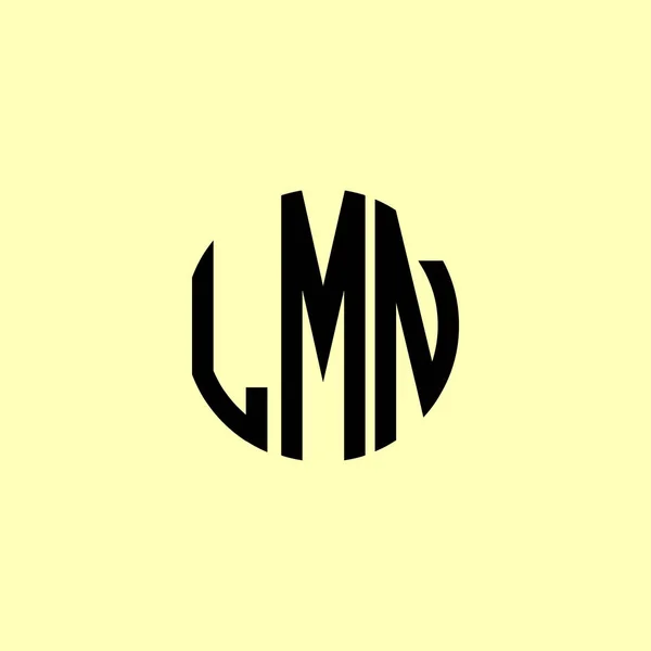 Kreative Runde Anfangsbuchstaben Lmn Logo Wird Geeignet Sein Für Welches — Stockvektor