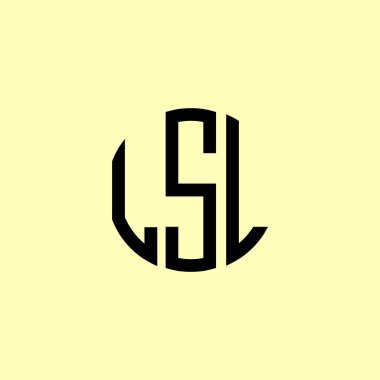 Yaratıcı Yuvarlak Baş harfler LSL logosu. Bu başlangıç için hangi şirket veya markanın adı uygun olacaktır.