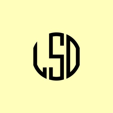 Yaratıcı Yuvarlak Harfler LSO logosu. Bu başlangıç için hangi şirket veya markanın adı uygun olacaktır.