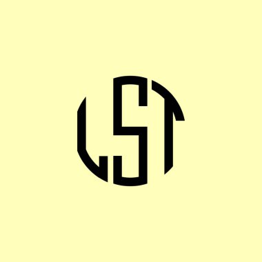 Yaratıcı Yuvarlak Baş harfler LST logosu. Bu başlangıç için hangi şirket veya markanın adı uygun olacaktır.