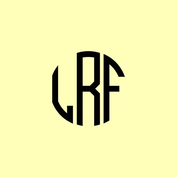 Letras Iniciales Redondeadas Creativas Logotipo Lrf Será Adecuado Para Qué — Vector de stock