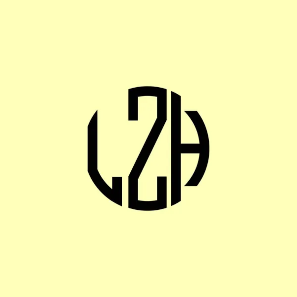 创用大写字母Lzh标志 这将是合适的哪家公司或品牌开始这些初始的 — 图库矢量图片