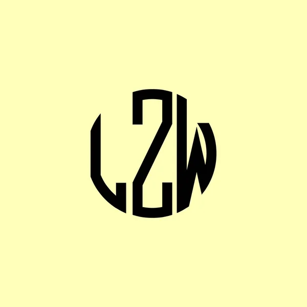 크리에이티브 레퍼토리 Lzw Logo 회사나 브랜드 단계에 적합할 것입니다 — 스톡 벡터