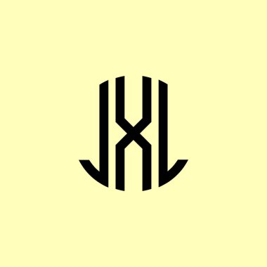 Yaratıcı Yuvarlak Harfler JXL Logosu. Bu başlangıç için hangi şirket veya markanın adı uygun olacaktır.