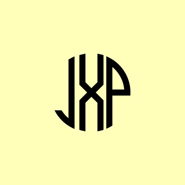 Kreativa Rundade Inledande Bokstäver Jxp Logotypen Det Kommer Att Vara — Stockfoto