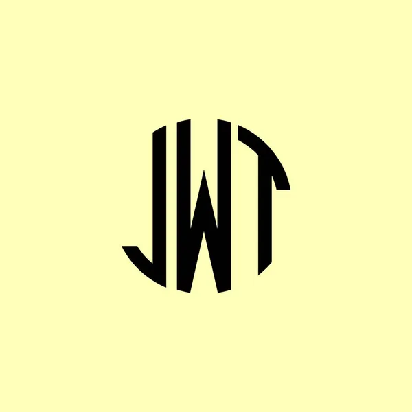 Creative Zaoblené Počáteční Písmena Jwt Logo Bude Vhodné Pro Kterou — Stock fotografie