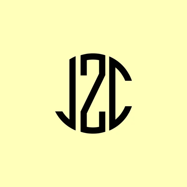Yaratıcı Yuvarlak Harfler Jzc Logosu Başlangıç Için Hangi Şirket Veya — Stok fotoğraf