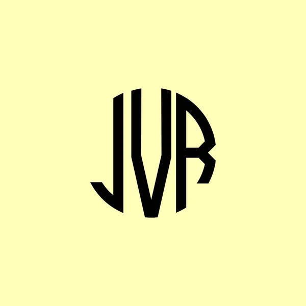 Cartas Iniciais Arredondadas Criativas Jvr Logo Será Apropriado Para Qual — Fotografia de Stock