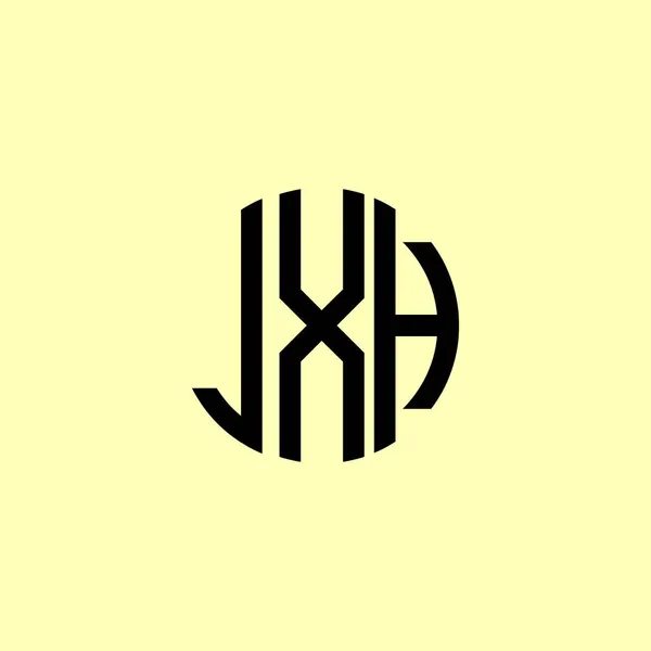 Creatieve Afgeronde Initiële Brieven Jxh Logo Het Zal Geschikt Zijn — Stockfoto