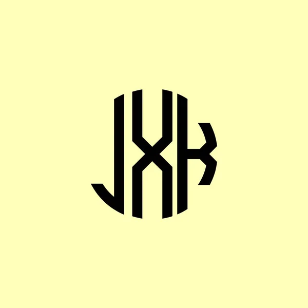 Cartas Iniciais Arredondadas Criativas Jxk Logo Será Apropriado Para Qual — Fotografia de Stock