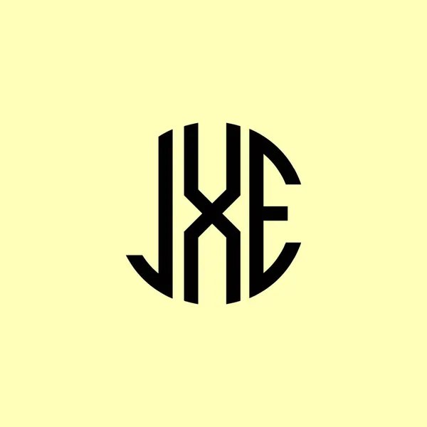Kreative Runde Anfangsbuchstaben Jxe Logo Wird Geeignet Sein Für Welches — Stockfoto
