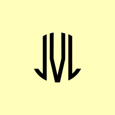 Yaratıcı Yuvarlak Baş harfler JVL logosu. Bu başlangıç için hangi şirket veya markanın adı uygun olacaktır.