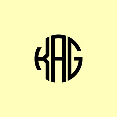 Yaratıcı Yuvarlak Baş harfler KAG logosu. Bu başlangıç için hangi şirket veya markanın adı uygun olacaktır.