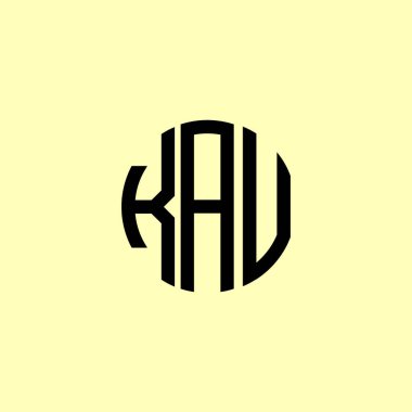 Yaratıcı Yuvarlak Baş harfler KAU logosu. Bu başlangıç için hangi şirket veya markanın adı uygun olacaktır.