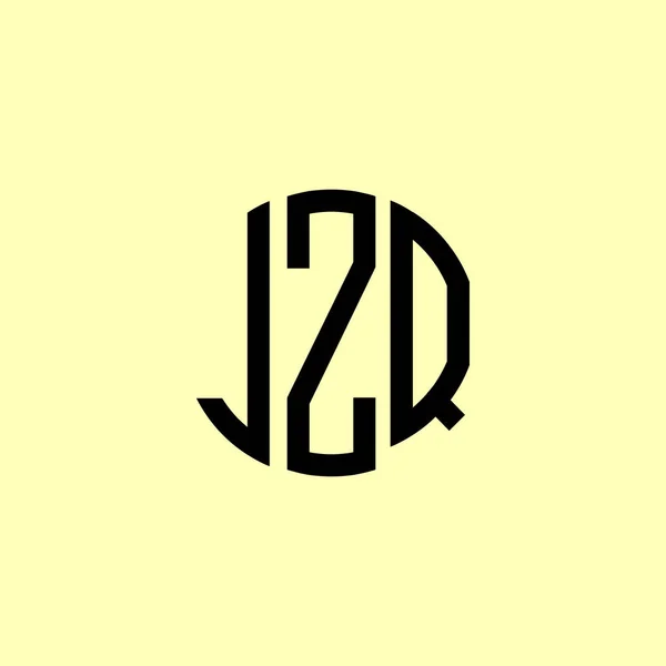 Cartas Iniciais Arredondadas Criativas Jzp Logo Será Apropriado Para Qual — Fotografia de Stock