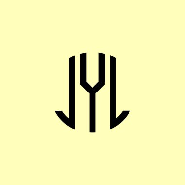 Yaratıcı Yuvarlak Baş harfler JYL logosu. Bu başlangıç için hangi şirket veya markanın adı uygun olacaktır.