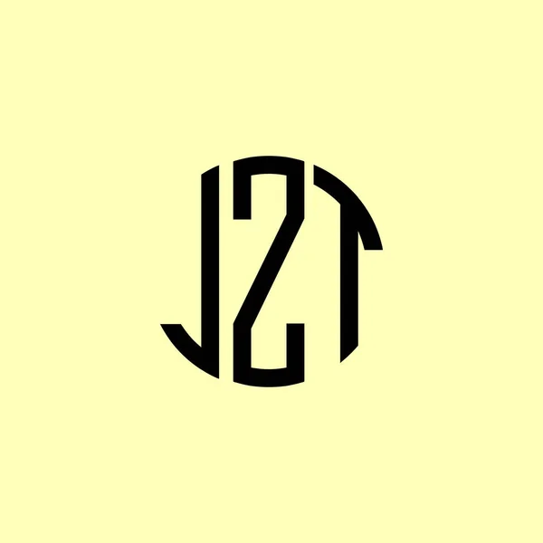 Kreative Runde Anfangsbuchstaben Jzt Logo Wird Geeignet Sein Für Welches — Stockvektor