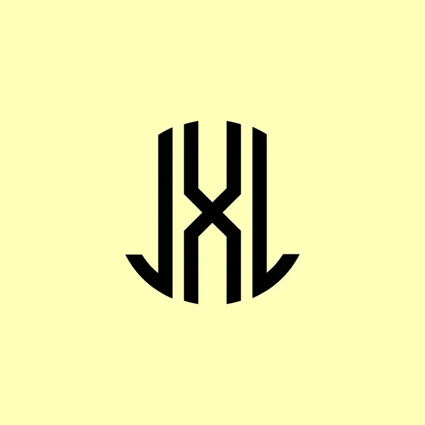 Kreative Runde Anfangsbuchstaben Jxl Logo Wird Geeignet Sein Für Welches — Stockvektor