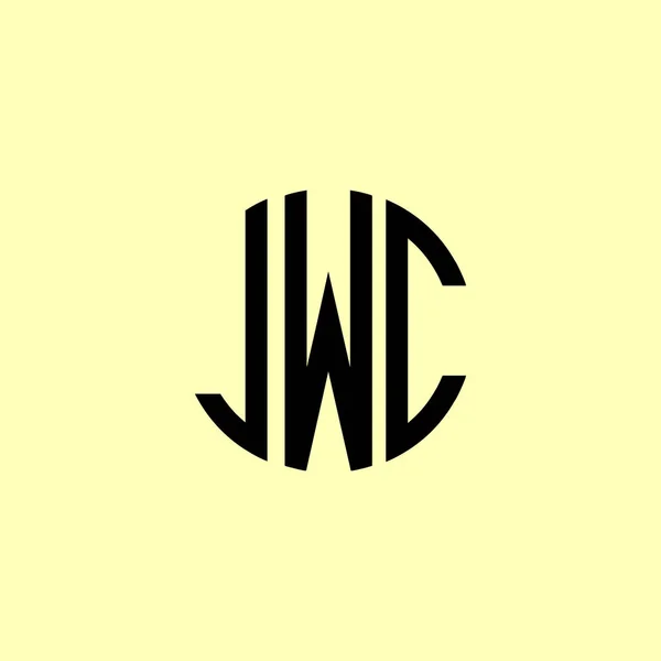 Творчі Округлені Початкові Літери Логотипу Jwc Підійде Якої Компанії Або — стоковий вектор