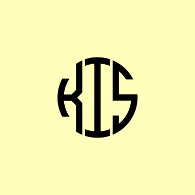 Yaratıcı Yuvarlak Harfler KIS logosu. Bu başlangıç için hangi şirket veya markanın adı uygun olacaktır.