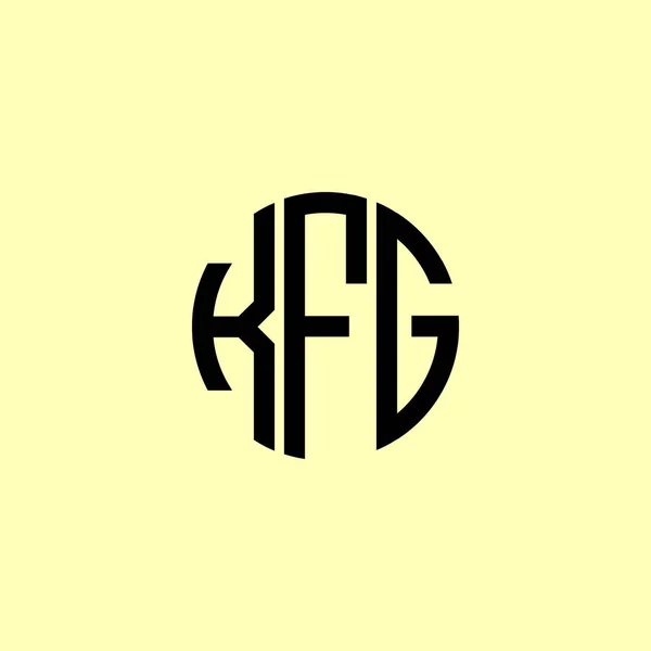 创用创用字母Kfg标志 这将是合适的哪家公司或品牌开始这些初始的 — 图库矢量图片