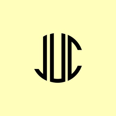 Yaratıcı Yuvarlak Baş harfler JUC logosu. Bu başlangıç için hangi şirket veya markanın adı uygun olacaktır.