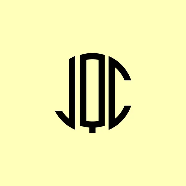 Lettres Initiales Arrondies Créatives Logo Jqc Conviendra Pour Quelle Entreprise — Image vectorielle