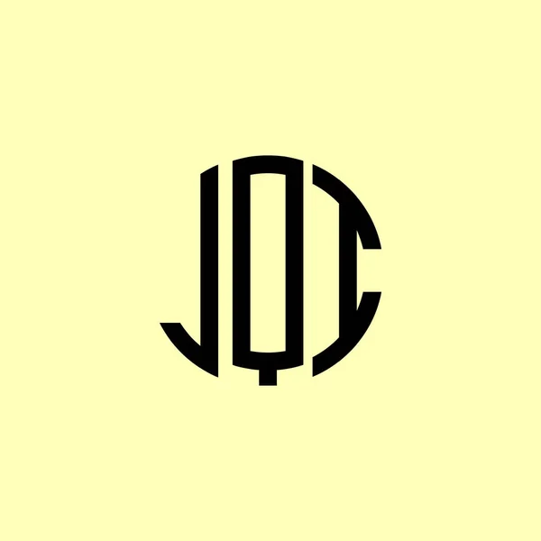 Creative Στρογγυλεμένα Αρχικά Γράμματα Jqi Λογότυπο Είναι Κατάλληλο Για Ποια — Διανυσματικό Αρχείο