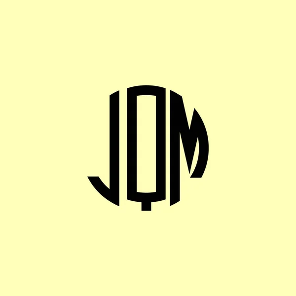 Creative Zaokrąglone Początkowe Litery Jqm Logo Będzie Odpowiednie Dla Którego — Wektor stockowy