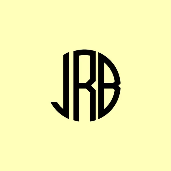 Creatieve Afgeronde Initiële Brieven Jrb Logo Het Zal Geschikt Zijn — Stockvector