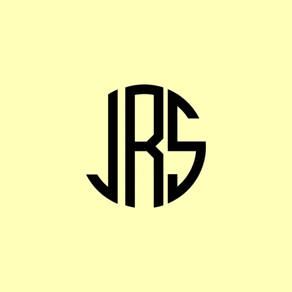 Creative Rounded Initial Letters Jrs Logo Suitable Which Company Brand — Stock Vector