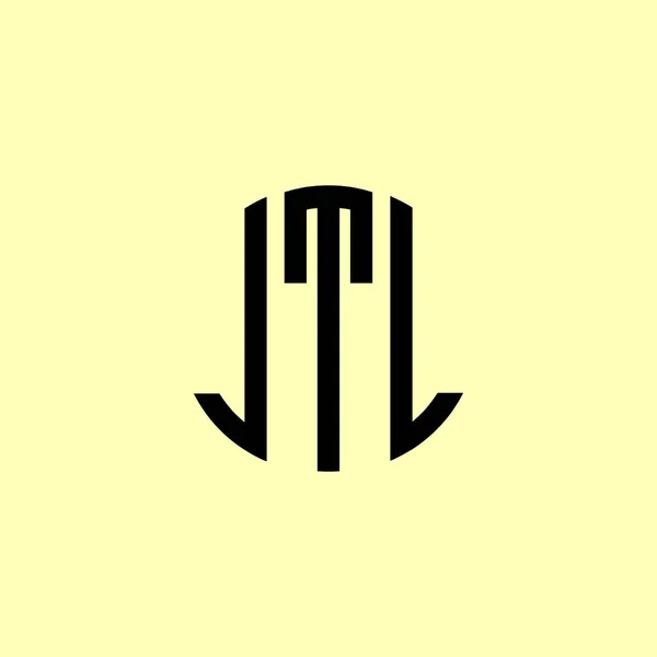 Creative Στρογγυλεμένα Αρχικά Γράμματα Jtl Λογότυπο Είναι Κατάλληλο Για Ποια — Διανυσματικό Αρχείο