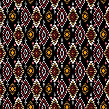 Afrikalı Kusursuz Desen Tasarımı. Vektör illüstrasyonu