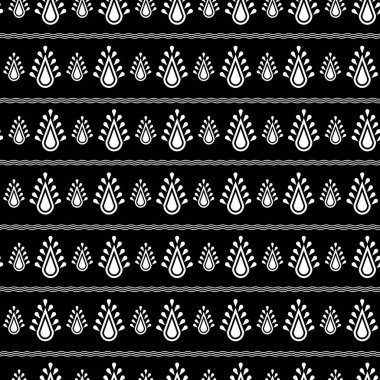 Afrikalı Kusursuz Desen Tasarımı. Vektör illüstrasyonu