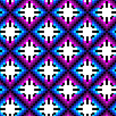 Afrikalı Kusursuz Desen Tasarımı. Vektör illüstrasyonu