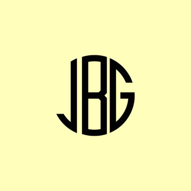 Yaratıcı Yuvarlak Harfler JBG logosu. Bu başlangıç için hangi şirket veya markanın adı uygun olacaktır.