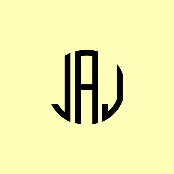 创用大写字母Jaj Logo 这将是合适的哪家公司或品牌开始这些初始的 — 图库矢量图片