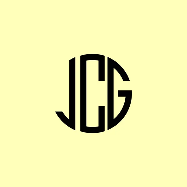 Lettres Initiales Arrondies Créatives Logo Jcg Conviendra Pour Quelle Entreprise — Image vectorielle