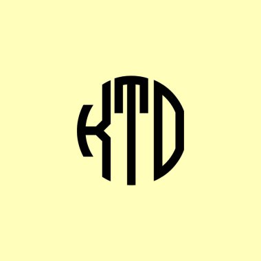 Yaratıcı Yuvarlak Harfler KTO logosu. Bu başlangıç için hangi şirket veya markanın adı uygun olacaktır.