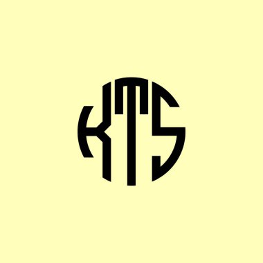 Yaratıcı Yuvarlak Harfler KTS logosu. Bu başlangıç için hangi şirket veya markanın adı uygun olacaktır.