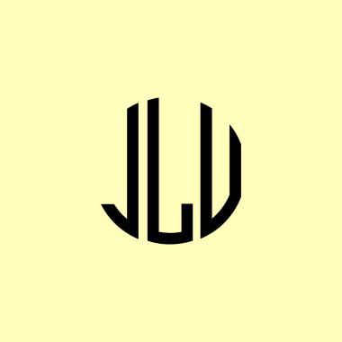 Yaratıcı Yuvarlak Harfler JLU logosu. Bu başlangıç için hangi şirket veya markanın adı uygun olacaktır.
