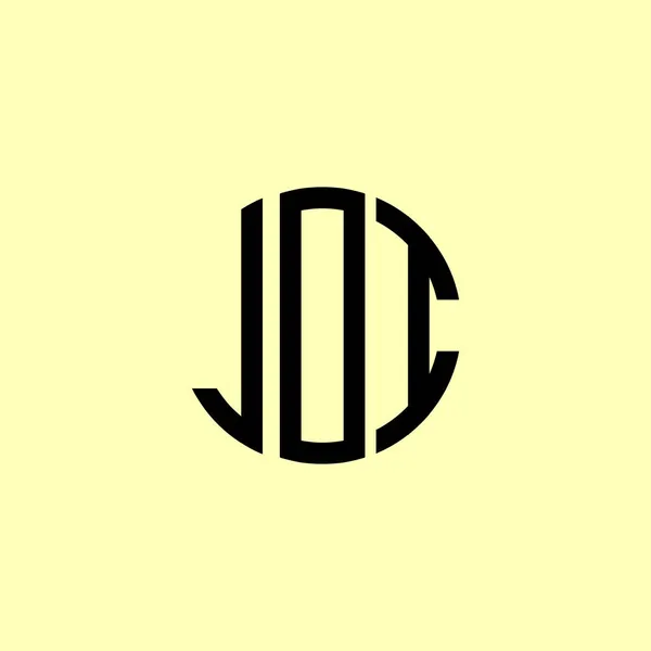 Творчі Округлені Початкові Літери Логотипу Joi Підійде Якої Компанії Або — стоковий вектор