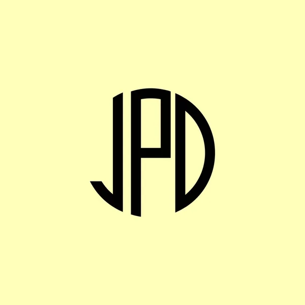 Kreative Runde Anfangsbuchstaben Jpd Logo Wird Geeignet Sein Für Welches — Stockvektor