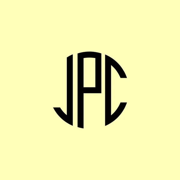 Kreative Runde Anfangsbuchstaben Jpc Logo Wird Geeignet Sein Für Welches — Stockvektor