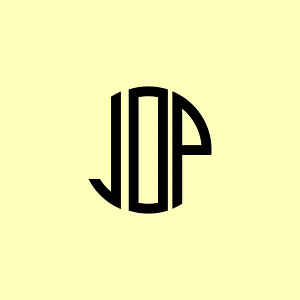 创用创用首字母Jop标志 这将是合适的哪家公司或品牌开始这些初始的 — 图库矢量图片