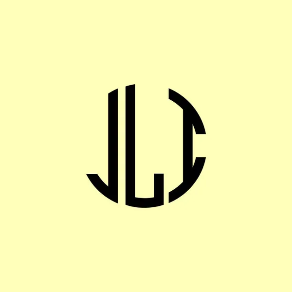 Lettres Initiales Arrondies Créatives Logo Jli Conviendra Pour Quelle Entreprise — Image vectorielle