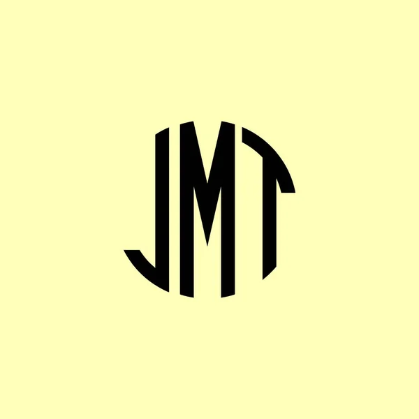 Creative Στρογγυλεμένα Αρχικά Γράμματα Λογότυπο Jmt Είναι Κατάλληλο Για Ποια — Διανυσματικό Αρχείο