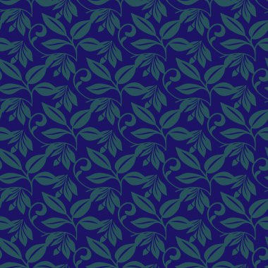 Çiçeksiz Desen Tasarımı. Vektör illüstrasyonu